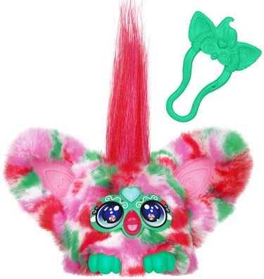 Hasbro furby furblets pep-mint, mini-vakantievriendje, elektronische knuffeldieren voor meisjes en jongens van 6+