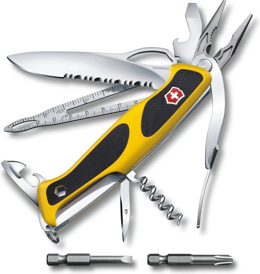 Victorinox zakmes - ranger grip boatsman - 21 functies - geel+soft