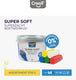 Creall supersoft klei - 5 kleuren klei - 1750gr.