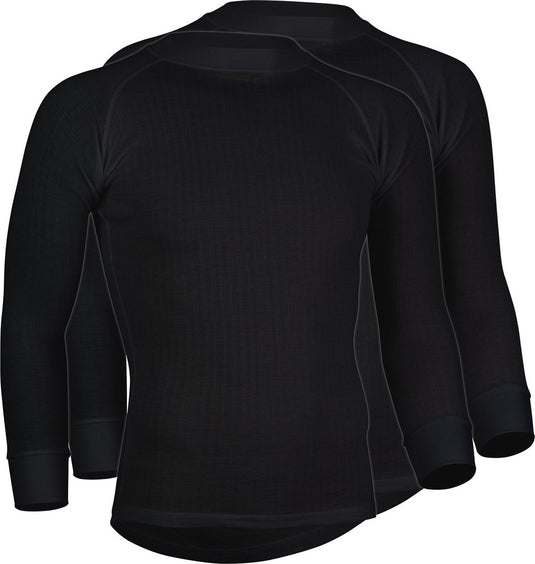 Avento thermoshirt lange mouw - heren - 2-pack - zwart - maat l