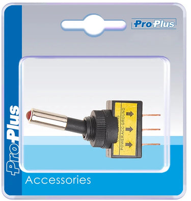 Proplus tuimelschakelaar led rood 12v-max. 20a in blister