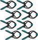 Wolfcraft - 8 veerklemmen pro - veerklem 60 mm - zeilklem - marktklem - extra sterk - 60 mm zeilklemmen - 8652000