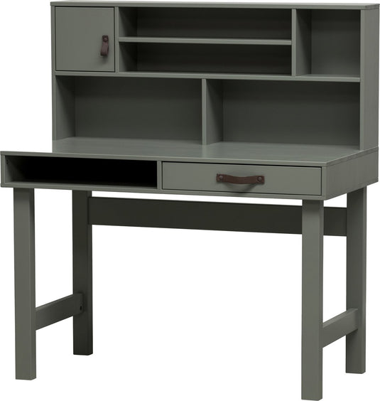 Vtwonen bureau stage - hout - groen - 110 x 122 x 58 cm (bxhxd)