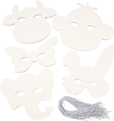Creativ company https: www.cchobby.nl dierenmaskers-h-13-24-cm-b-20-28-cm-230-gr-wit-100-stuk-1-doos