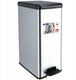 Curver decobin slim prullenbak- 40 liter - metallic