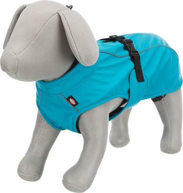 Trixie regenjas hond - vimy - blauw - ruglengte 40 cm - m
