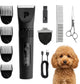 Peluvio nikos hondentondeuse – professionele draadloze trimmer voor honden – 5 snelheden (5000–7000 rpm) – keramisch-stalen mes – 180 min accu – ipx7 waterdicht – led display – 4 opzetkammen + detailkop – aluminium behuizing – usb-c