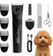 Peluvio nikos hondentondeuse – professionele draadloze trimmer voor honden – 5 snelheden (5000–7000 rpm) – keramisch-stalen mes – 180 min accu – ipx7 waterdicht – led display – 4 opzetkammen + detailkop – aluminium behuizing – usb-c
