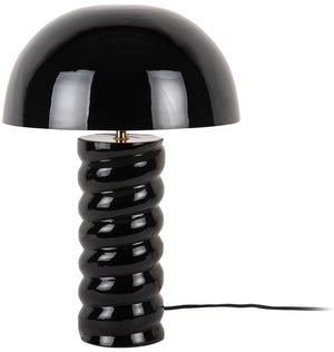 Leitmotiv tafellamp gracio - glanzend zwart - ø30cm - scandinavisch