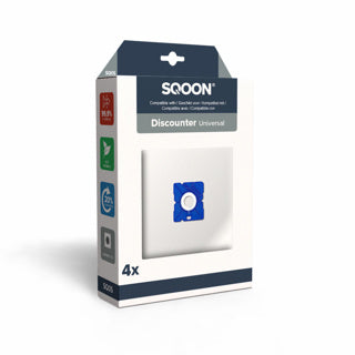 Sqoon stofzuigerzak discounter 4st