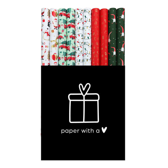 Rotolux cadeaupapier kerst collectie, 50 rollen