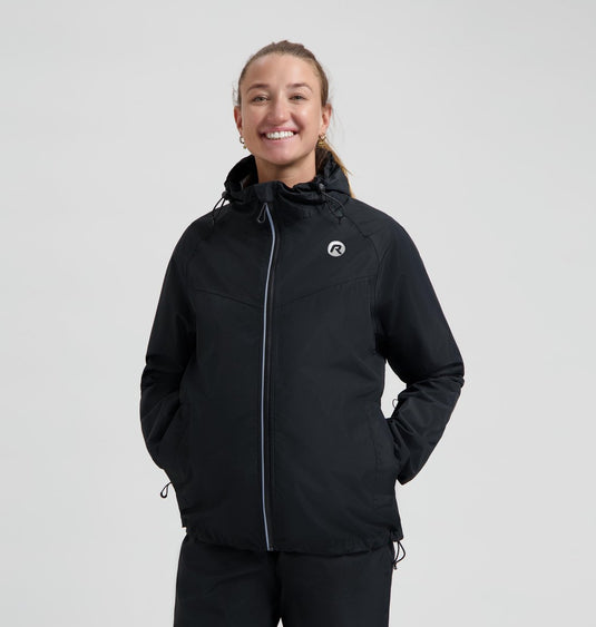 Rogelli commuter core regenjas heren en dames - waterdicht - zwart - l