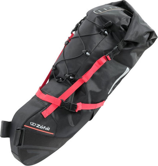 Zefal z adventure zadeltas – 17 l – versterkt materiaal – verstelbare straps – elastisch koord – zwart