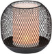 Arti casa grundig solar tafellamp - zwarte metalen lantaarn - ip44 weerbestendig - ø13x14 cm