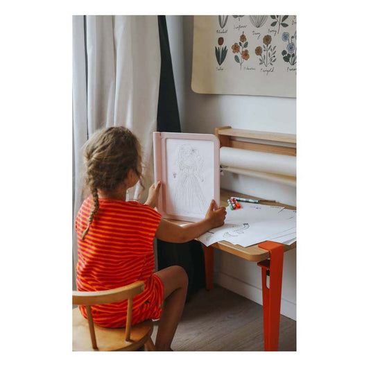 Kidywolf kidydraw-pro a4 2in1 lichttafel roze