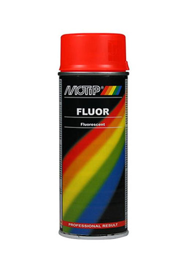 Motip 1051388 - fluorescerende lak rood-oranjespuitbus 400 ml | 1 stuks