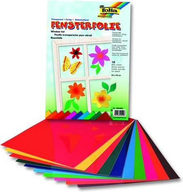 Folia raamfolie 23x33cm 10vel - assorti kleuren