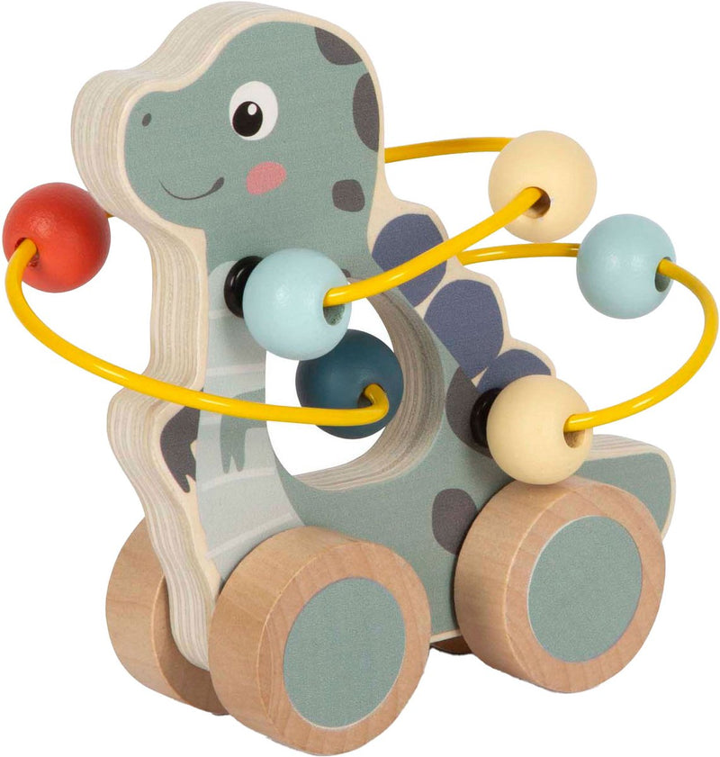 Load image into Gallery viewer, Small foot - houten duwfiguur motoriekspiraal dino
