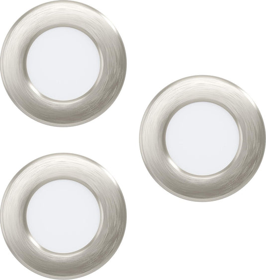 Eglo fueva 5 inbouwarmatuur - led - ø 8,6 cm - grijs wit