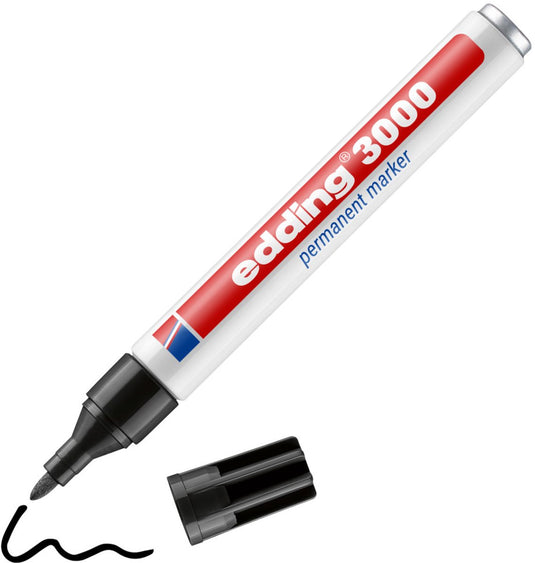 Edding viltstift 3000 rond 1.5-3mm zwart