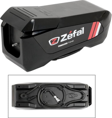 Zefal pomp tubeless tank - capaciteit: 1 l - 16 bar - sv (schrader ventiel) - zwart rood