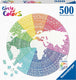 Ravensburger round puzzle circle of colors mandala - legpuzzel - 500 stukjes