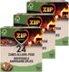Zip aanmaakblokjes 72 stuks - openhaard bbq blokjes - individueel verpakt - aanmaakblokjes bruin - keramische barbecue - natuurlijk en geurloos - 3 x 24 stuks