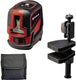 Einhell kruislijnlaser tc-ll 2 g - werkbereik 16 m - horizontaal verticaal - nivelleringsbereik 4 ° - groene laser - incl. in hoogte verstelbare wandhouder - incl. praktische opbergtas