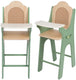 Classic world vintage wooden doll feeding chair