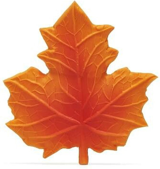 Lanco toys lanco rubberen bijtspeeltje - herfstblad - rood