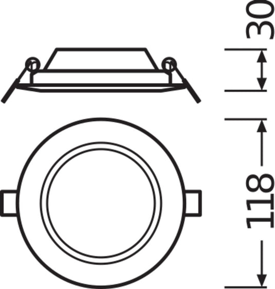 Ledvance downlight slim downlight spotlight floodlight - 4058075078994 - e3aur