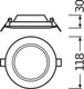 Ledvance downlight slim downlight spotlight floodlight - 4058075078994 - e3aur
