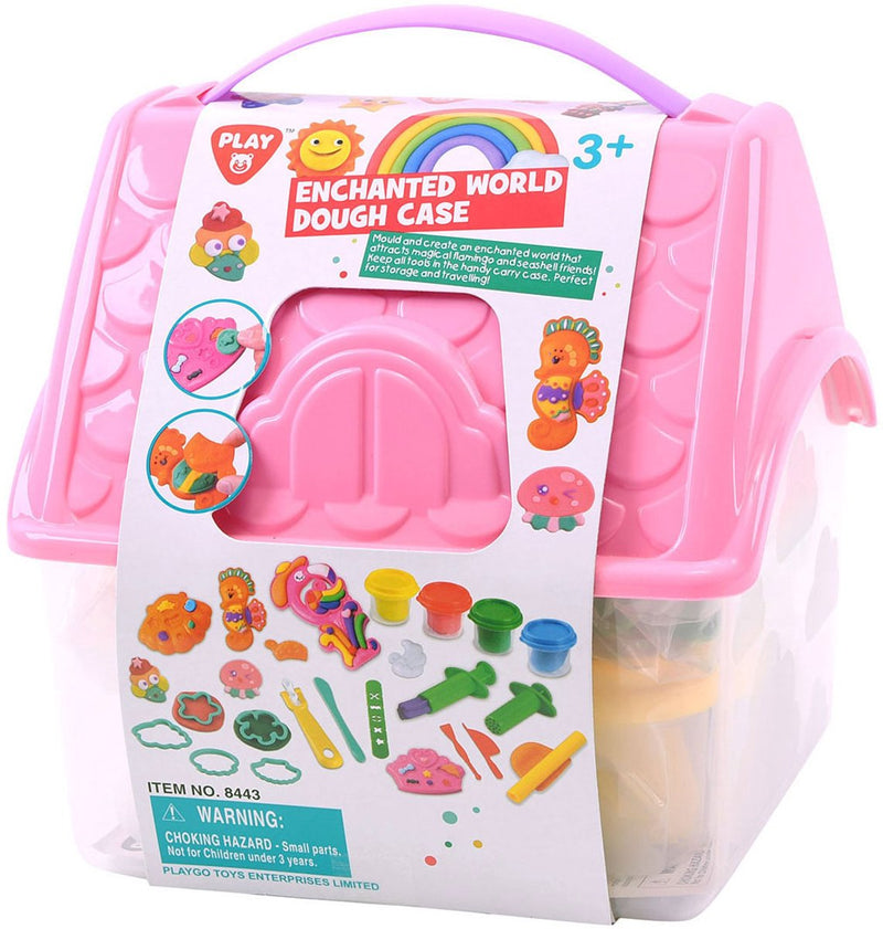 Load image into Gallery viewer, Playgo fantasiewereld kleiset in opbergdoos - 4 kleipotjes
