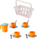Cavallino servies in mand oranje, 15dlg.