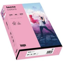 Gekleurd papier tecno a4 160 g m² roze 250 vellen