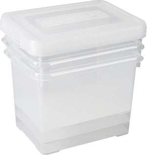 Curver handy box - opbergbox - 3x20 liter - transparant - 3 stuks