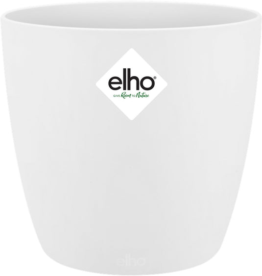 Elho brussels rond mini 9.5 - bloempot voor binnen - ø 10.0 x h 8.9 cm - wit