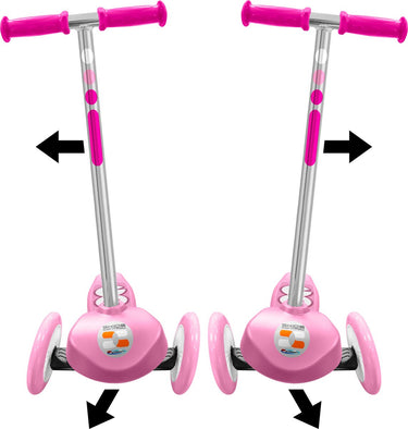 Stamp skids control 3-wiel kinderstep - steering step - meisjes - roze