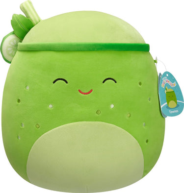 Squishmallows knuffel pluche - townes groene sap, 30cm