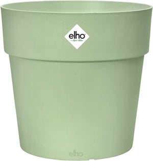 Elho vibia straight rond 47 - grote bloempot voor buiten - 100% gerecycled plastic - ø 47.0 x h 44.4 cm - pistachegroen
