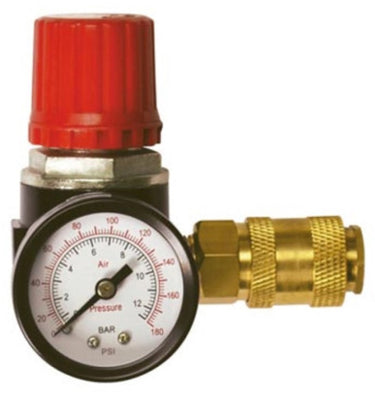 Stanley drukregelaar ¼ inch – gasregelaar manometer en luchtklep – 12 bar