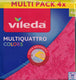 Vileda sponsdoek - 36 x 34 cm - 4 stuks - super absorberend - 4 kleuren