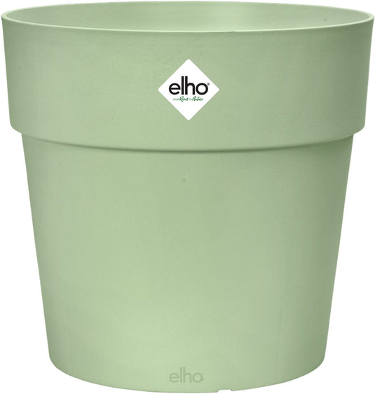 Elho vibia straight rond 47 - grote bloempot voor buiten - 100% gerecycled plastic - ø 47.0 x h 44.4 cm - pistachegroen