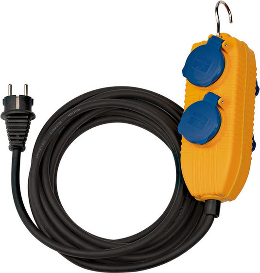 Brennenstuhl verlengkabel ip54 met powerblock 10m zwart h07rn-f3g1,5