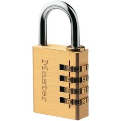 Masterlock hangslot master lock 604eurd goud