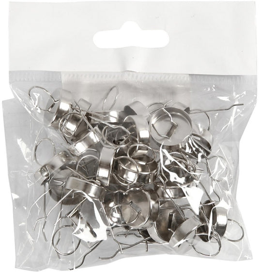 Creativ company creotime metalen hanger 13 mm zilver 25 stuks