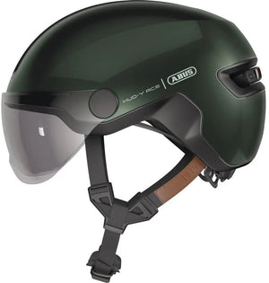Abus fietshelm hud-y ace moss green m - 54-58 cm - groen - geschikt voor gebruik op elektrische fietsen - stadsfietsen - 430 g