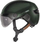 Abus fietshelm hud-y ace moss green m - 54-58 cm - groen - geschikt voor gebruik op elektrische fietsen - stadsfietsen - 430 g