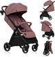 Lionelo ingrid buggy - kinderwagen tot 22 kg - auto-folding systeem - 360° eva wielen - xxl luifel met upf50+ - verstelbare rugleuning en voetsteun - panoramisch ventilatiepaneel - bekerhouder en mand
