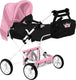 Braet baby and toddler carriage combi 2 with crown bag blue rose